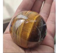 VEKETE Piedra Preciosa Natural,Ojo De Tigre Amarillo,Cristal Reiki,Piedra Pulida,Cuentas De Cuarzo,Manualidades,Bola Esférica,Decoración Del Hogar,5-6cm