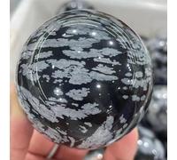 VEKETE Regalo De Bola De Cristal De Cuarzo De Cristal De Copo De Nieve Natural De 40-90mm,60-65mm