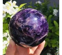 VEKETE Sueño Natural Amatista Cristales De Cuarzo Esfera Bola Decoración Del Hogar Coleccionista De Joyas,6-7cm