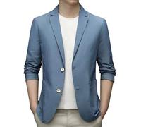 Vekewsap Blazer para hombre Chaqueta ligera elegante para hombre, chaquetas de esmoquin, chaqueta deportiva, chaqueta blazer informal, abrigo de traje de negocios, chaqueta suave deportiva, chaqueta
