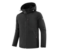 Vekewsap Chubasquero para hombre, impermeable y transpirable, chaqueta de forro polar, chaqueta funcional, chaqueta de entretiempo, chaqueta de softshell resistente al viento, chaqueta de senderismo