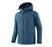 Vekewsap Chubasquero para hombre, impermeable y transpirable, chaqueta de forro polar, chaqueta funcional, chaqueta de entretiempo, chaqueta de softshell resistente al viento, chaqueta de senderismo