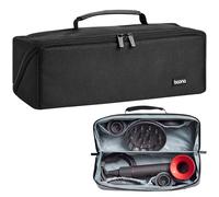 Veki Bolsa de Viaje para Secador de Pelo, Bolsa de Almacenamiento Compatible con Dyson Airwrap Styler, Dyson Supersonic y Shark, Funda Transporte para Secador de Pelo y Accesorios (Oxford Negro)
