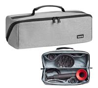 Veki Bolsa de Viaje para Secador de Pelo con Dyson Airwrap, Oxford Gris | Bolsa de Almacenamiento Compatible con Dyson Supersonic y Shark Flexstyle, Funda Transporte para Secador de Pelo y Accesorios