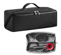 Veki Bolsa de Viaje Portátil para Secador de Pelo, Bolsa de Almacenamiento Compatible con Dyson Airwrap Styler, Dyson Supersonic y Shark, Funda Transporte para Secador de Pelo y Accesorios (Negro)