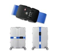Veki Correas de Equipaje Ajustables, Correas para Maletas de Viaje, Equipaje Cinturón con TSA Cerradura de Combinación, Accesorios Viajes para Reconocer Fácil el Equipaje para 20-32 Pulgadas (Azul)