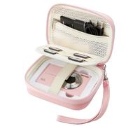 Veki Fundas Rígidas para Cámara Digital, Compatible con Kodak PIXPRO, Bolsa Protectora Antigolpes e Impermeable con Compartimento para Tarjetas SD, para Sony Cybershot, VAHOIALD (Rosa)
