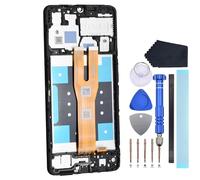VEKIR Pantalla LCD táctil digitalizador de repuesto con marco de pantalla para Samsung Galaxy A06 SM-A065F incluye herramientas de desmontaje