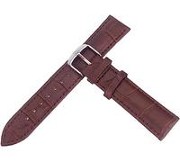 VekkEr Correa de reloj de nailon, correas de reloj deportivo, correa de reloj, correas de cuero, accesorios de reloj de 12 mm a 26 mm, correas de reloj for hombres, marrón oscuro, 12 mm