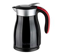 Vektra VEK-1501B Hervidor de Agua, Acero Inoxidable, Negro/Rojo