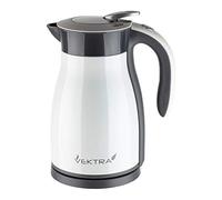 Vektra VEK-1701W Hervidor de agua inalámbrico con aislamiento al vacío, respetuoso con el medio ambiente, fácil de verter, 1,7 litros, color blanco