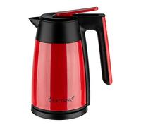 Vektra VEK-1703R - Hervidor inalámbrico aislado al vacío respetuoso con el medio ambiente, fácil de verter, 1,7 litros, rojo