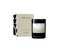 Vela aromática de lujo Candly&Co n.° 3 Fresh Citrus - Canela/100% soja/Vidrio ahumado/Mecha de algodón/250 g/Cítricos frescos, canela, flores blancas, vainilla dulce, cedro, ámbar/Producción en la UE