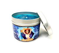 Vela aromática del Zodiaco Acuario Relajante de toronja enebro y Algas Marinas con Signo de astrología y Estrella, Signo de Acuario, Regalo de Signo del horóscopo del Zodiaco, Mapa de Estrellas