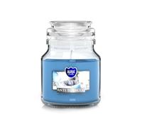 Vela aromática en tarro con tapa de cristal para caramelos, 120 g, tiempo de combustión aprox. 28 h (antitabaco)