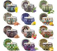 Vela Aromática Perfumadas de Regalos para Mama,12 Piezas Juegos de Velas Cera de Soja 100% Natural,Regalo de Mujeres Día de la Madre,Cumpleaños,Aniversario,San Valentín,Navidad,Boda