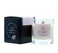 Vela Aromática Premium con aroma a "DU SAVON" de Bougies Le Bois. Velas 100% de Soja, sin parafinas ni aditivos, con mas de 30 horas de duración. Hechas a mano