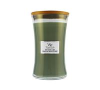 Vela aromática WoodWick Mint Leaves & Oak con mecha de madera 609,5 g