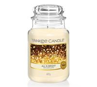 Vela aromática Yankee Candle | All Is Bright vela en tarro grande | Velas de larga duración: hasta 150 h | Regalos perfectos para mujeres