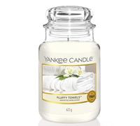 Vela aromática Yankee Candle | Fluffy Towels vela en tarro grande | Velas de larga duración: hasta 150 h | Regalos perfectos para mujeres