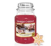 Vela aromática Yankee Candle | Frosty Gingerbread vela en tarro grande | Velas de larga duración: hasta 150 h | Regalos perfectos para mujeres