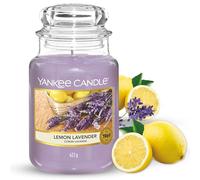 Vela aromática Yankee Candle | Lemon Lavender vela en tarro grande | Velas de larga duración: hasta 150 h | Regalos perfectos para mujeres