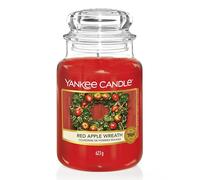 Vela aromática Yankee Candle | Red Apple Wreath vela en tarro grande | Velas de larga duración: hasta 150 h | Regalos perfectos para mujeres