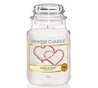Vela aromática Yankee Candle | Snow in Love vela en tarro grande | Velas de larga duración: hasta 150 h | Regalos perfectos para mujeres