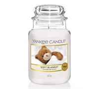 Vela aromática Yankee Candle | Soft Blanket Place vela en tarro grande | Velas de larga duración: hasta 150 h | Regalos perfectos para mujeres