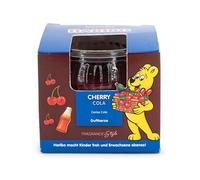 Vela aromatizada Haribo™ 85 g, 6,5 x 8 cm, en vidrio, cera de parafina, regalo en caja, rojo oscuro
