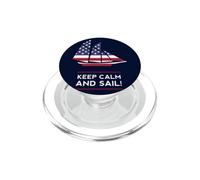 Vela Bandera Americana Estados Unidos América Patriota Regata PopSockets PopGrip para MagSafe
