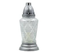 Vela Candelero Vidrio VS702 Ángel/Floral Recarga 0140