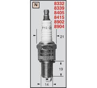 Vela Champion Piaggio/Vespa Skipper 125 RN2C