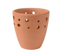 Vela Citronella 6,5 cm en tarro de terracota, vela perfumada al aire libre para jardín, balcón, camping, exterior, vela de jardín de cera, vela decorativa en olla de cerámica
