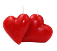 Vela Corazones Pareja Rojo, Red Heart Candle Esotérico Ritual