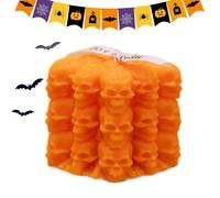 Vela Cubo Halloween Centro De Mesa Decorativa Para Una De Miedo