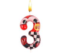 Vela Cumpleaños Car, Vela Numero 3 Car, Velas para Pastel, Velas Temáticas, Decoración Para Tartas, Decoración de Cumpleaños, Cake Topper Happy Birthday, Fiestas Infantiles, Baby Showers