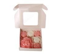 Vela de Aromaterapia,6 Unidades De De Soja Con Aroma De Peonía Y Rosa Duradero - Velas de Soja Aromáticas Decoración de Mesa,Para Decoración del Hogar, Cumpleaños, Bodas, Día de San Valentín, Spa y