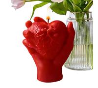 Vela de aromaterapia, de escritorio para el día de San Valentín, velas de corazón sostenidas a mano, para bodas, aniversarios, compromisos, yoga, meditación, mujeres, esposa, novia