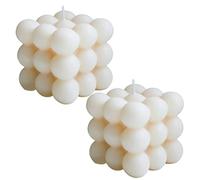 Vela de Burbuja,2 PCS Sostenible Bubble Vela de Cera de Soja Natural Bubble Candles Decorativa Cube Lindo Vela Perfumada Velas de Aromaterapia Vela Relajante Presenta Vela Estética para Decoración