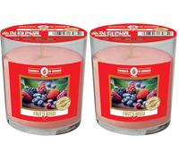 Vela de Cera Vegetal Perfumada en Vaso Berries/Bayas (Paquete de 2)