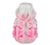 Vela de diseño hecha a mano, vela decorativa inodora Ø6,5 x h 15 cm, vela cilíndrica de combustión larga 56 horas, mechas de algodón sin humo, decoración doméstica ideal y regalo versátil
