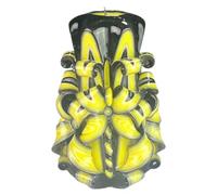 Vela de diseño hecha a mano, vela decorativa inodora Ø6,5 x h 15 cm, vela cilíndrica de combustión larga 56 horas, mechas de algodón sin humo, decoración doméstica ideal y regalo versátil