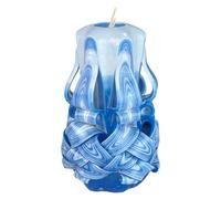 Vela de diseño hecha a mano, vela decorativa inodora 60 x 130 mm, vela cilíndrica de combustión larga 50 horas, mechas de algodón sin humo, decoración doméstica ideal y regalo versátil