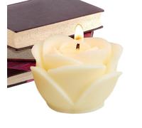 Vela de flor de rosa - Velas candelitas de rosa para el día de San Valentín, Vela perfumada en forma de flor de San Valentín, vela de cera de soja, decoración para mesa, chimenea