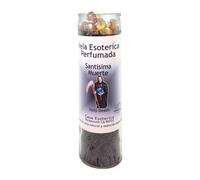 Vela de hechizo con intención espiritual de cera de palma de la muerte santa [negro] | Vela Casa Esotérica Perfumada- (SANTISIMA Muerte)