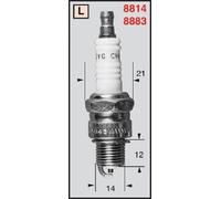 Vela De Ignición Champion MBK Evolis YE50 50 1993 L82C