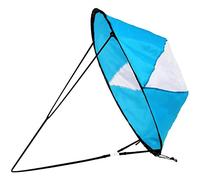 Vela de Kayak Plegable de PVC de liberación rápida Ventana Transparente Kayak a Favor del Viento Vela de Viento Accesorios de Kayak portátiles para Botes inflables Kayaks Canoas Kit de Vela de Kayak A