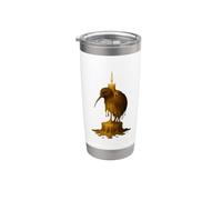 Vela de kiwi derretida Arte surrealista Vaso térmico de acero inoxidable de doble pared