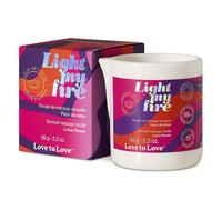 Vela de masaje Love to Love Light My Fire con flor de loto - 65 g